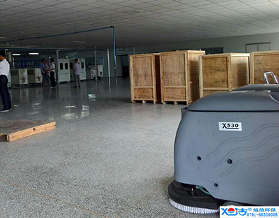 旭潔洗地機(jī)在手，車間廠房地面清潔我有