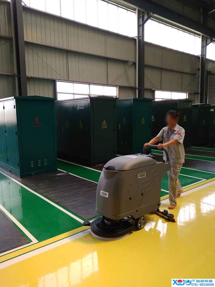旭潔手推式多功能全自動洗地機，工廠生產(chǎn)倉庫工業(yè)洗地機2